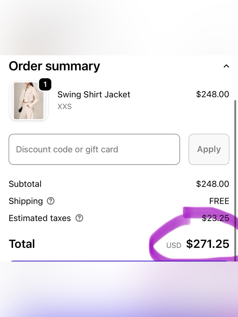 NWT Le Jean Swing Jacket in Bone XXS - Picture 10 of 15